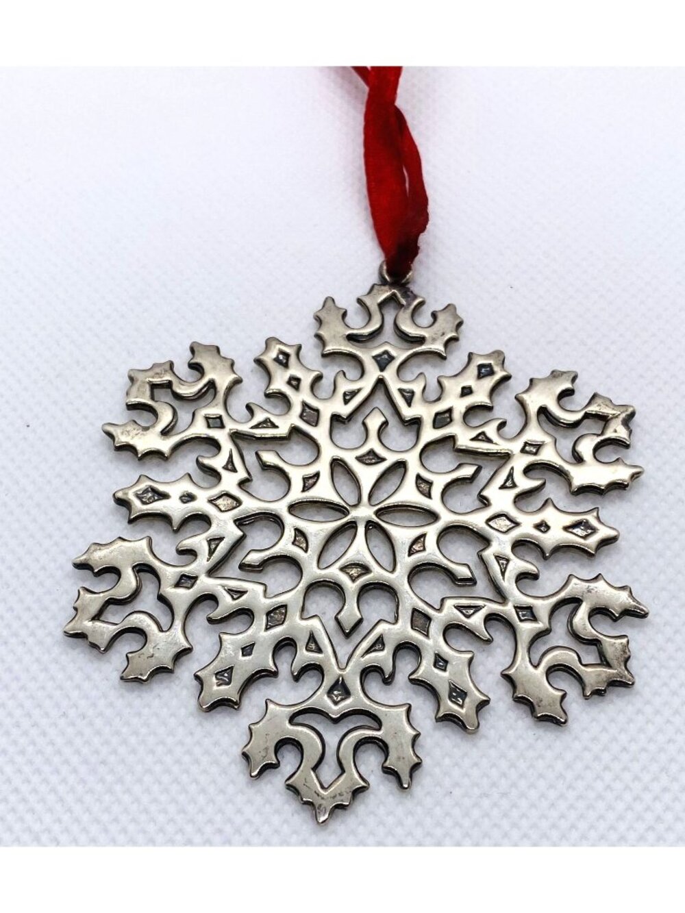 Tiffany & Co Sterling Silver Christmas Ornament Lacy Star SNOWFLAKE